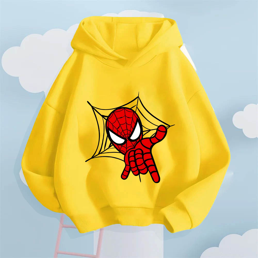 Avengers Spider-Man Print Hoodie for Boys and Girls