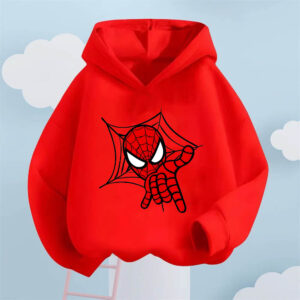 Avengers Spider-Man Print Hoodie for Boys and Girls