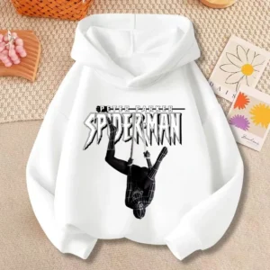 Kids Peter Parker Upside Down Spider-Man Graphic Fleece Hoodie