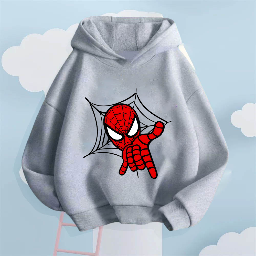 Avengers Spider-Man Print Hoodie for Boys and Girls