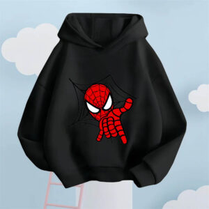 Avengers Spider-Man Print Hoodie for Boys and Girls