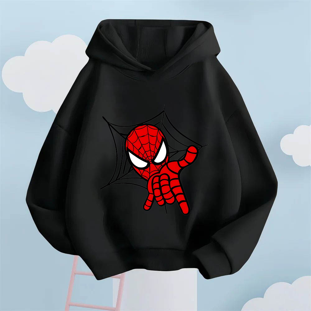 Avengers Spider-Man Print Hoodie for Boys and Girls