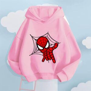Avengers Spider-Man Print Hoodie for Boys and Girls