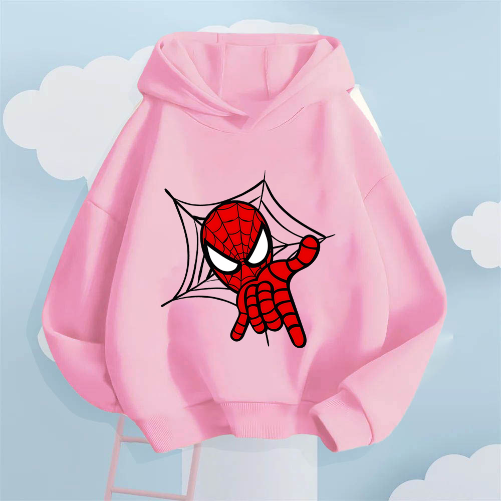 Avengers Spider-Man Print Hoodie for Boys and Girls