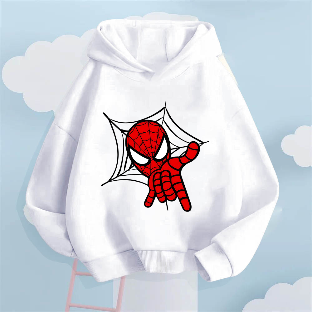 Avengers Spider-Man Print Hoodie for Boys and Girls